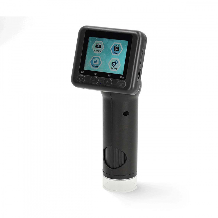 Nedis Microscope Camera | 1080p@30fps | 48 MPixel | Zoom: 8 x | Magnification: 500 x | Screen size: 2  Nedis Microscope Camera | 1080p@30fps | 48 MPixel | Zoom: 8 x | Magnification: 500 x | Screen size: 2