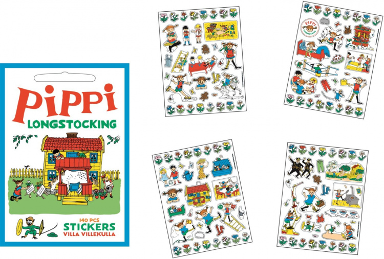 Barbo Toys Pippi Stickers Villa Villekulla w. 140 sticker