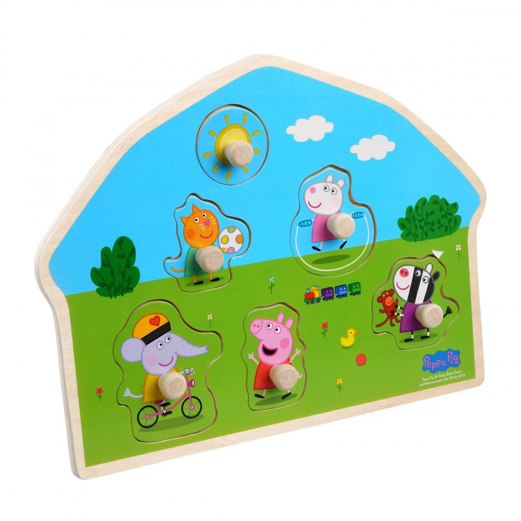 Barbo Toys Peppa Pig Shaped Wooden Puzzle - Playground Barbo Toys Peppa Pig Shaped Wooden Puzzle - Playground