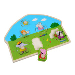 Barbo Toys Peppa Pig Shaped Wooden Puzzle - Playground Barbo Toys Peppa Pig Shaped Wooden Puzzle - Playground
