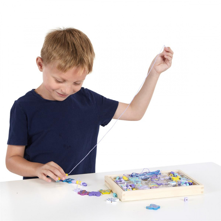 Melissa & Doug Created by Me! Wooden Bead Set Butterfly Beads