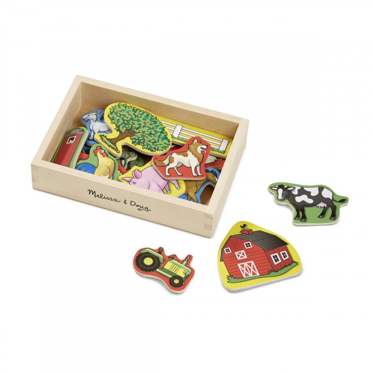 Melissa & Doug Wooden Magnets Farm