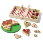 Melissa & Doug Food Play Wooden Pizza