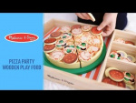 Melissa & Doug Food Play Wooden Pizza