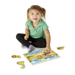 Melissa & Doug Wooden Peg Puzzle Safari