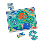 Melissa & Doug Wooden Gear Puzzle Underwater