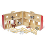 Melissa & Doug Wooden Fold & Go Barn