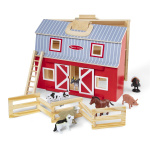 Melissa & Doug Wooden Fold & Go Barn