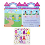 Melissa & Doug Reusable Puffy Stickers Playset Princess
