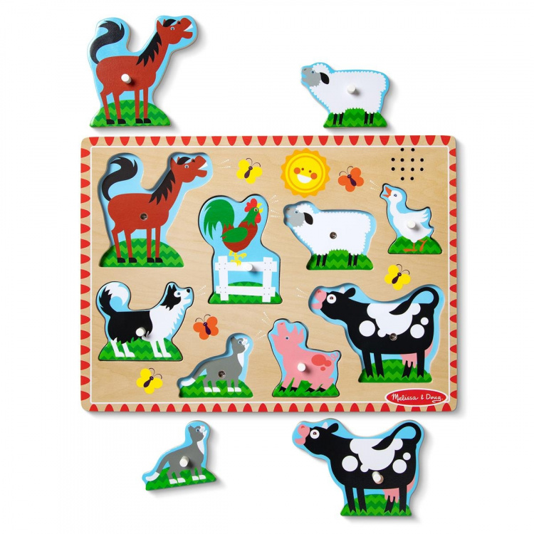 Melissa & Doug Sound Puzzle Farm animals