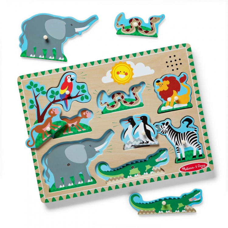Melissa & Doug Sound Puzzle Zoo Animals