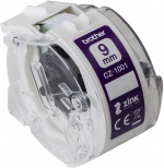 Brother CZ1001 adhesive tape, 9 mm x 5 m, white
