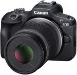 Canon EOS R100 micro system camera + RF-S 18-45 mm IS STM + RF-S 55-210 mm F5-7.1 IS STM lenses