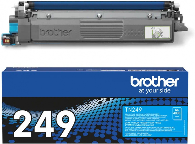 Brother TN249C laser ink cartridge, cyan