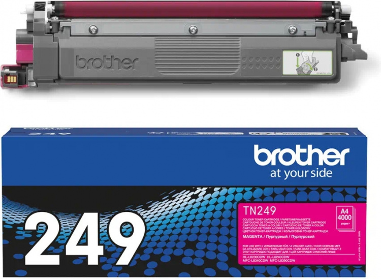 Brother TN249M laser ink cartridge, magenta