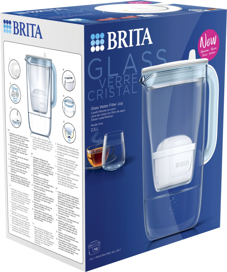 BRITA Glass Jug, glass, 1,5L