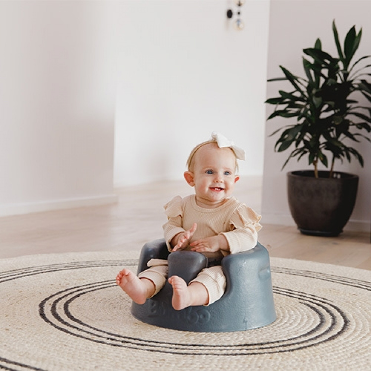 Bumbo Floor Seat - baby seat, cool grey