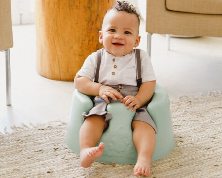 Bumbo Floor Seat - baby seat, powder blue