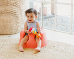Bumbo Floor Seat - baby seat, powder blue
