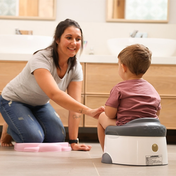 Bumbo Step N Potty - stool potty, hemlock
