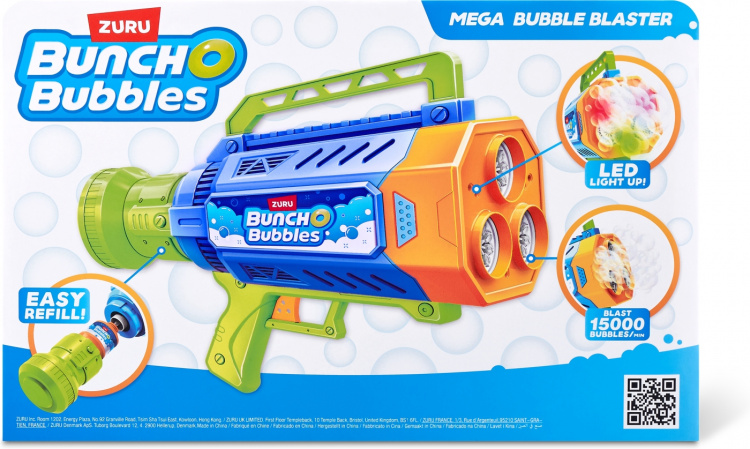 BUNCH O BUBBLES Mega Bubble Blaster - big motorised bubble gun