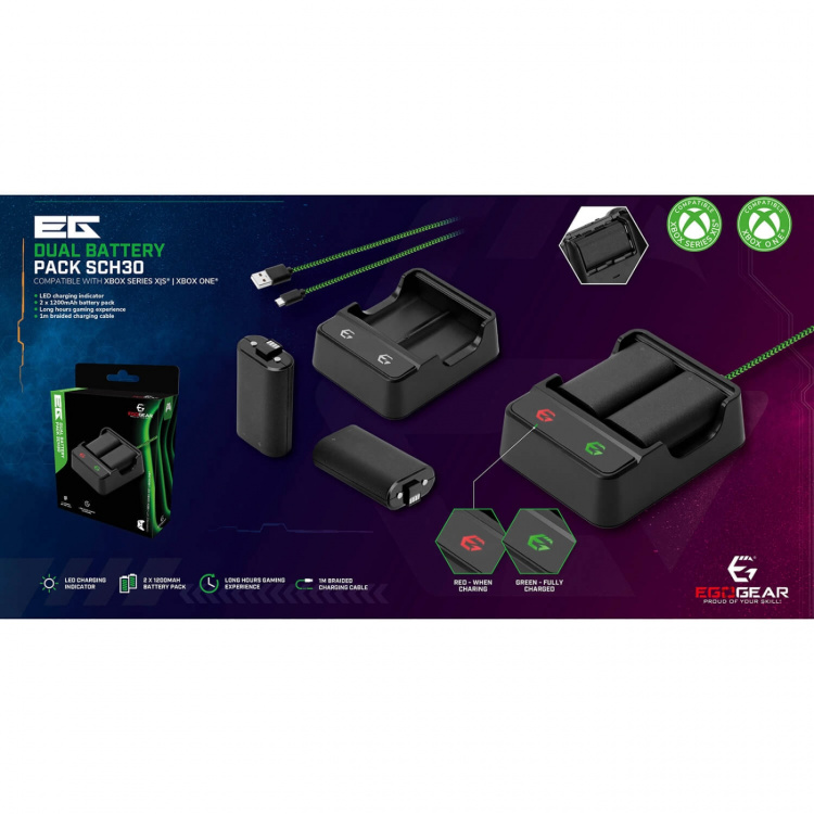 EgoGear Dual Battery Kit SCH30 for XBX