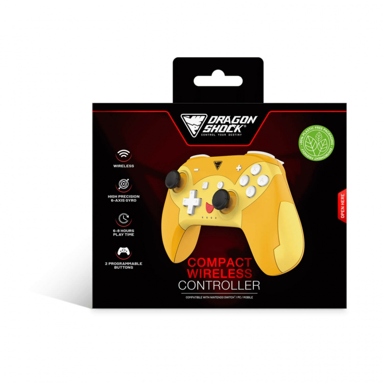 DragonShock Wireless Controller Poptop for NSW Pikachu