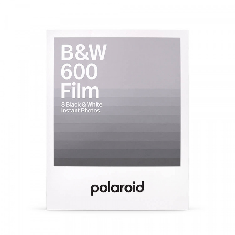 Polaroid B&W 600 Film White Frame