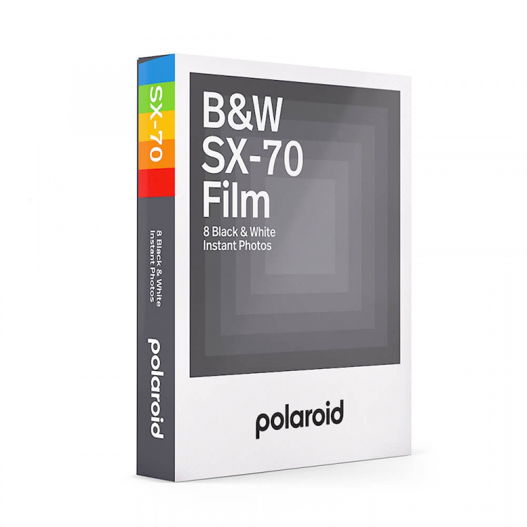 Polaroid B&W SX-70 Film White Frame