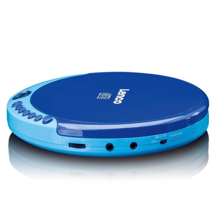 Lenco Portable CD player with charge function Blue
