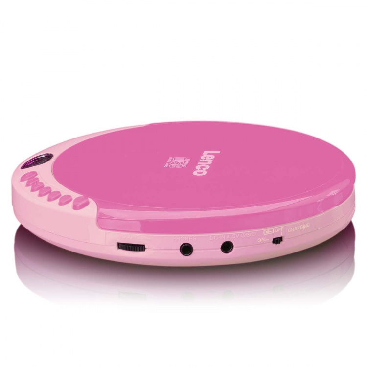 Lenco Portable CD player with charge function Pink