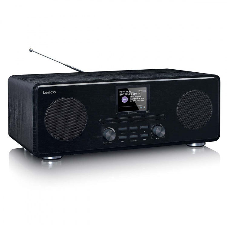 Lenco DAB+ FM radio with CD MP3 player Bluetooth® Black Lenco DAB+ FM radio with CD MP3 player Bluetooth® Black
