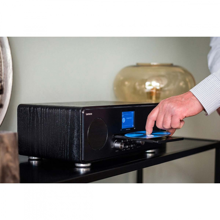 Lenco DAB+ FM radio with CD MP3 player Bluetooth® Black Lenco DAB+ FM radio with CD MP3 player Bluetooth® Black