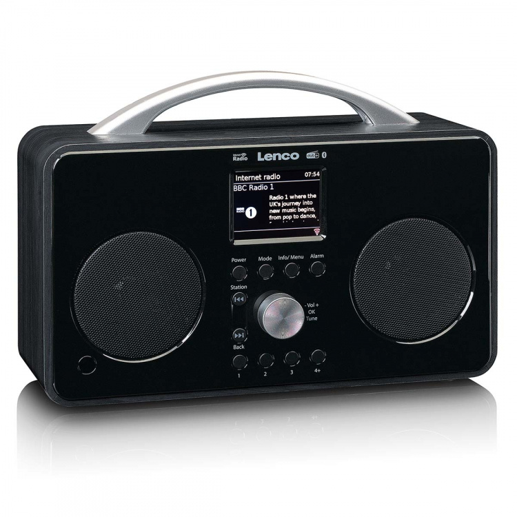 Lenco Internet DAB+/FM radio with Bluetooth Remote Control and rechargable battery