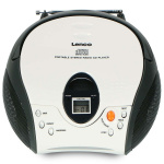Lenco Portable stereo FM radio with CD player White