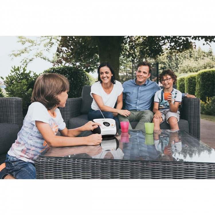 Lenco Portable stereo FM radio with CD player White