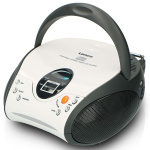 Lenco Portable stereo FM radio with CD player White
