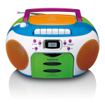 Lenco Portable radio with CD and cassette Kids Multi Colour