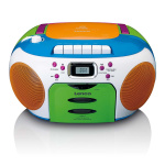 Lenco Portable radio with CD and cassette Kids Multi Colour