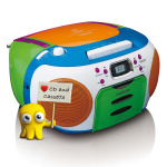 Lenco Portable radio with CD and cassette Kids Multi Colour