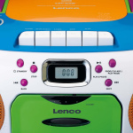 Lenco Portable radio with CD and cassette Kids Multi Colour