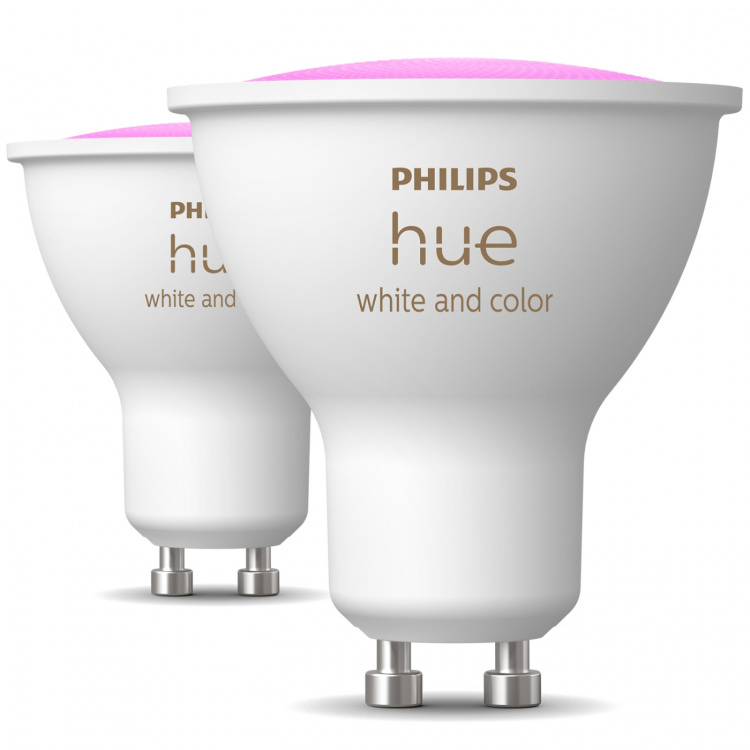 Philips Hue White and Color Ambiance GU10 400lm 2-pack Philips Hue White and Color Ambiance GU10 400lm 2-pack