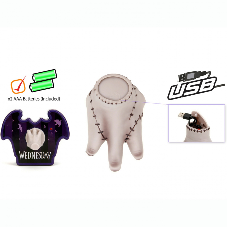 Jada Toys Wednesday Thing, Radiostyrd Hand, 18 cm