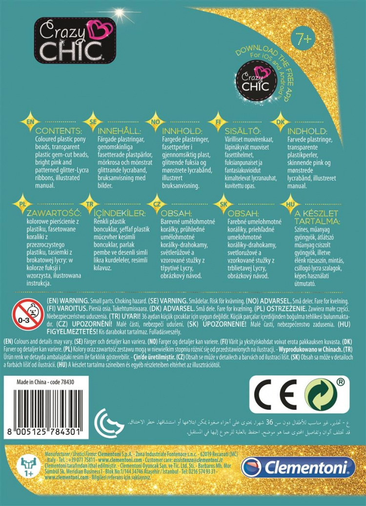 Clementoni Crazy Chic Enjoy Bracelets Glee