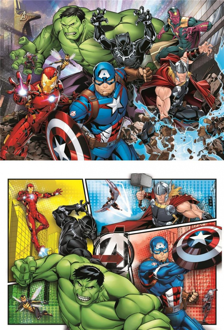 Clementoni 2x60 Puzzles Kids Avengers