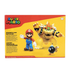 JAKKS Pacific Super Mario 4 Inch Figure Set Mario vs. Bowser
