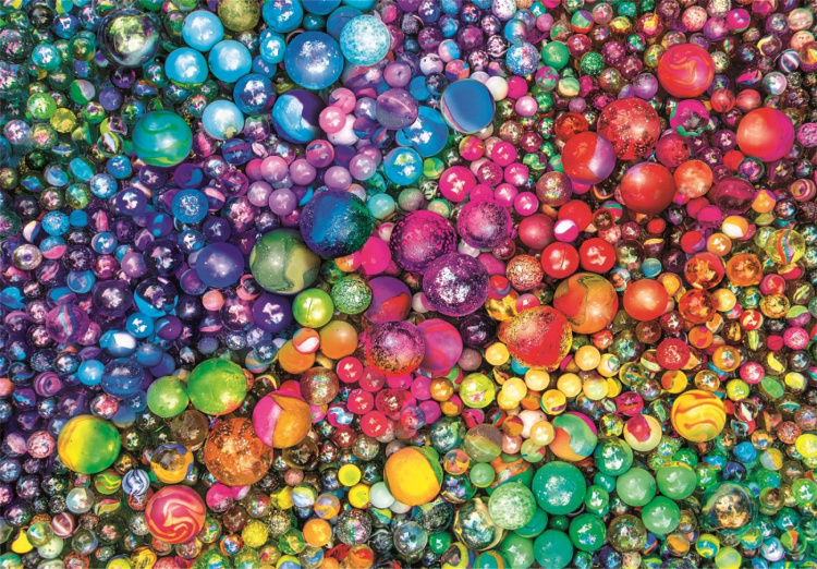 Clementoni 1000 pcs CB High Quality Collection Colorboom Marbles