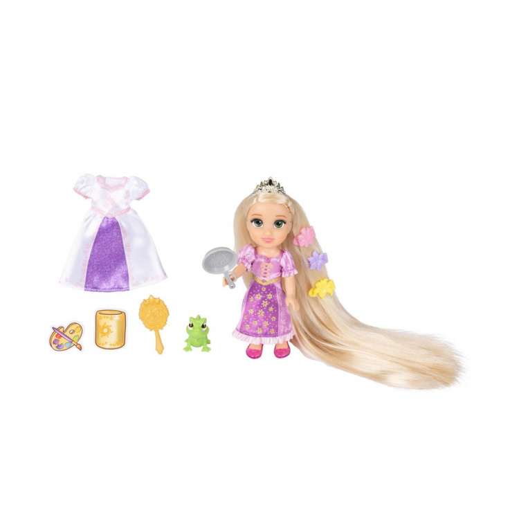 JAKKS Pacific Disney Princess 6 Inch Petite Doll with Extra Fashion & Accessories Longest Hair Rapunzel JAKKS Pacific Disney Princess 6 Inch Petite Doll with Extra Fashion & Accessories Longest Hair Rapunzel