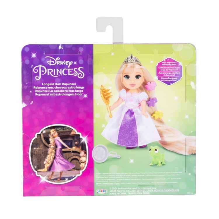 JAKKS Pacific Disney Princess 6 Inch Petite Doll with Extra Fashion & Accessories Longest Hair Rapunzel JAKKS Pacific Disney Princess 6 Inch Petite Doll with Extra Fashion & Accessories Longest Hair Rapunzel