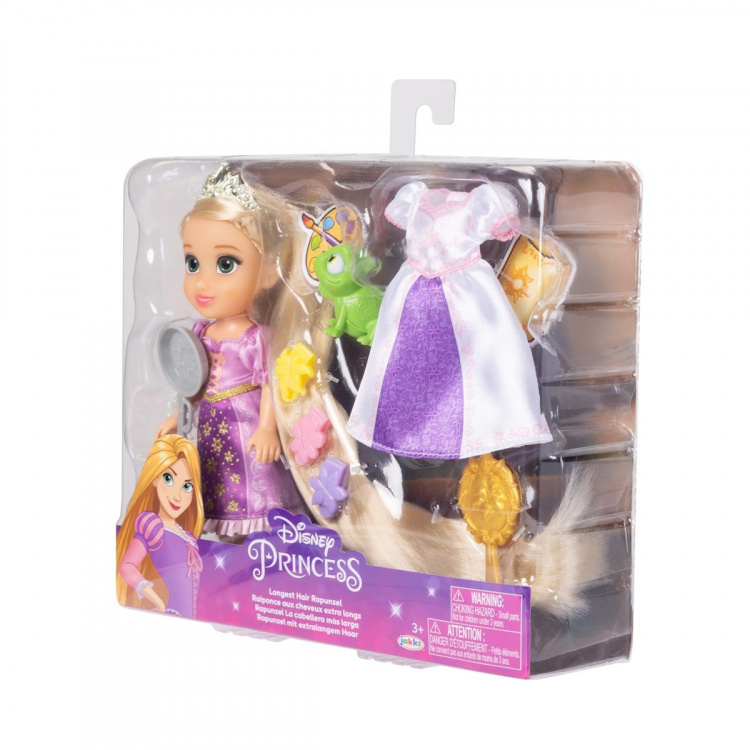 JAKKS Pacific Disney Princess 6 Inch Petite Doll with Extra Fashion & Accessories Longest Hair Rapunzel JAKKS Pacific Disney Princess 6 Inch Petite Doll with Extra Fashion & Accessories Longest Hair Rapunzel